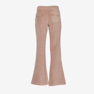 Tan Vintage Juicy Couture Velour Flare Pants Y2K